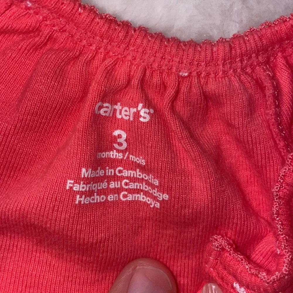 Carter’s pink dress with white hearts size 3 months